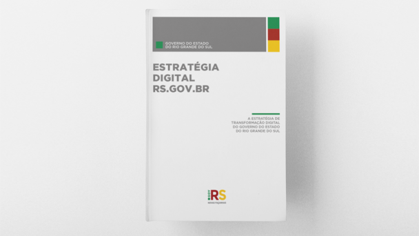 Capa do documento intitulado Estratégia Digital RS.GOV.BR